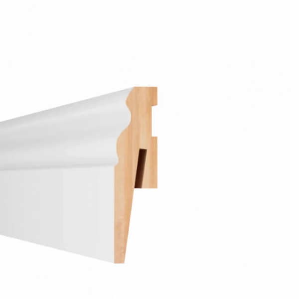 Arbiton PAINT IT MP0601 MDF plint overschilderbaar – Wit – 60x15mm – 242cm