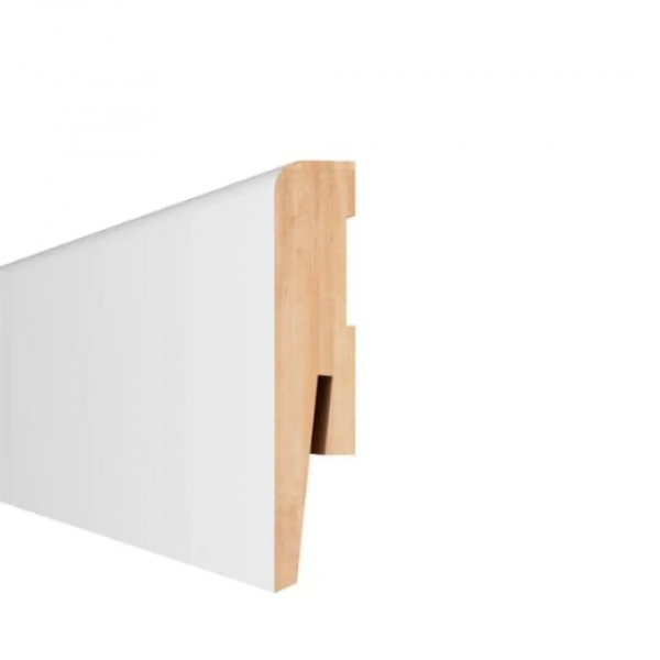 Arbiton PAINT IT MP0801 MDF plint overschilderbaar – Wit – 80x15mm – 242cm