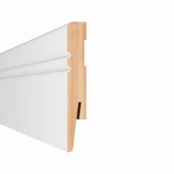 Arbiton PAINT IT MP1005 MDF plint overschilderbaar – Wit – 100x15mm – 242cm