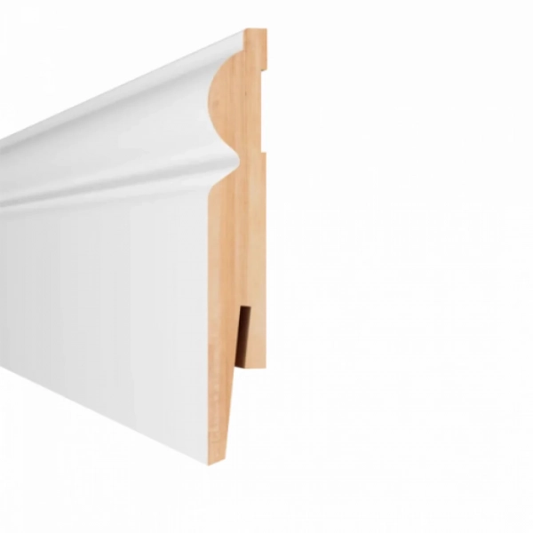 Arbiton PAINT IT MP1101 MDF plint overschilderbaar – Wit – 110x15mm – 242cm