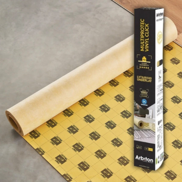 Arbiton Multiprotec Vinyl Click – Ondervloer PVC vloerverwarming – dikte 1.4 mm – 8,5m²