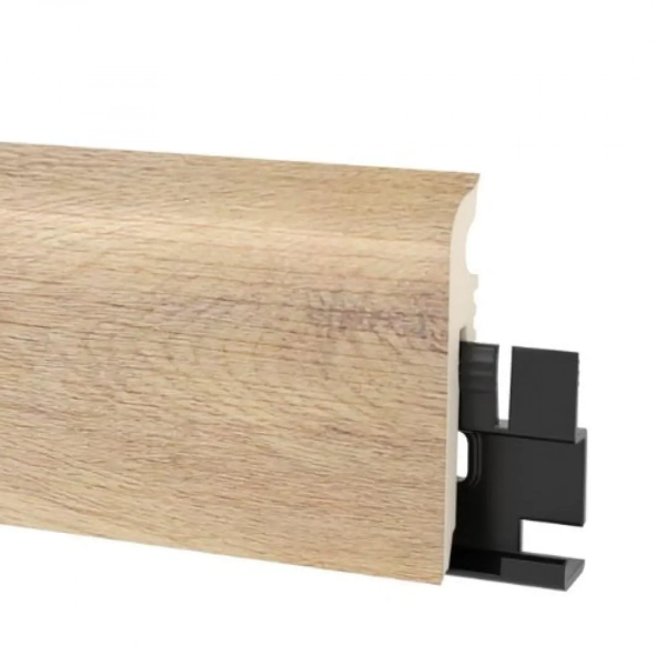 Arbiton VIGO 60 Flexibele PVC plint – Eiken Jersey – 60x15mm – 220cm