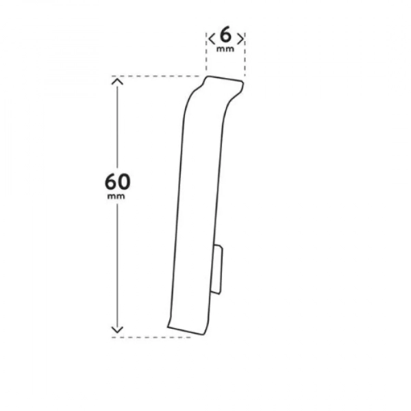 Arbiton VIGO 60 Plint verbindingsstuk – Eiken Vermont (2 stuks)