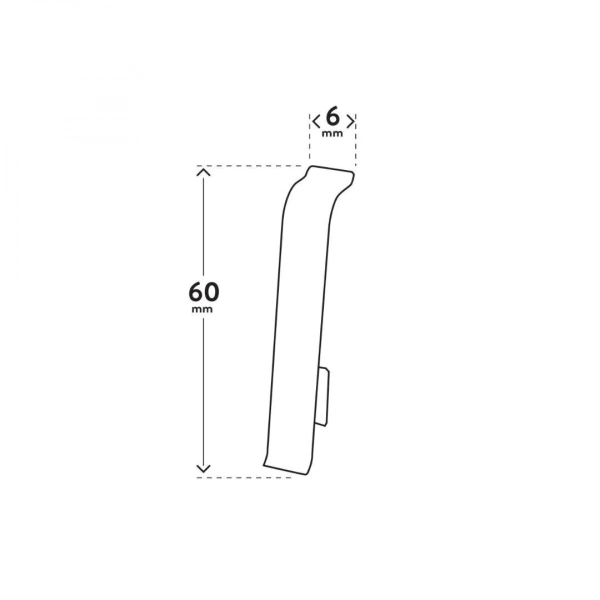 Arbiton VIGO 60 Plint verbindingsstuk – Eiken Sierra (2 stuks)