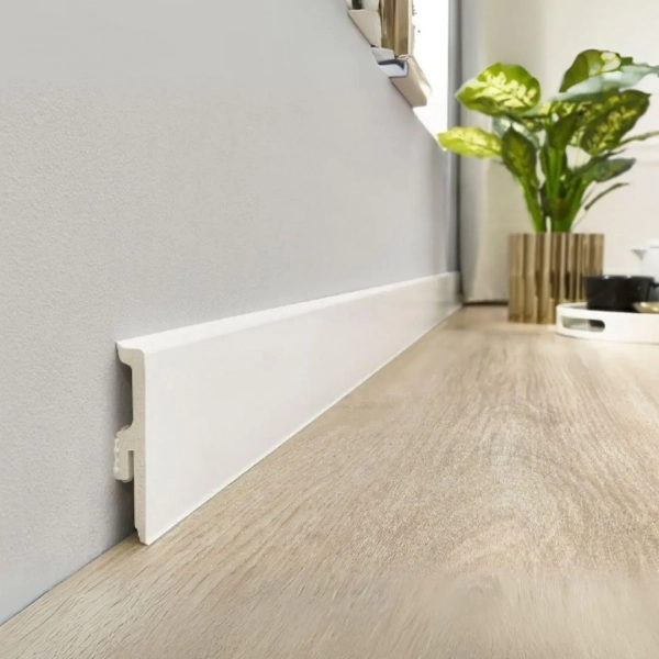 Arbiton VIGO 80 Flexibele PVC plint – Wit 01 (RAL 9003) – 80x15mm – 220cm