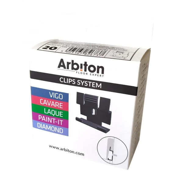 Arbiton Montageclips (20 stuks) – voor VIGO, TORE & PAINT IT plinten