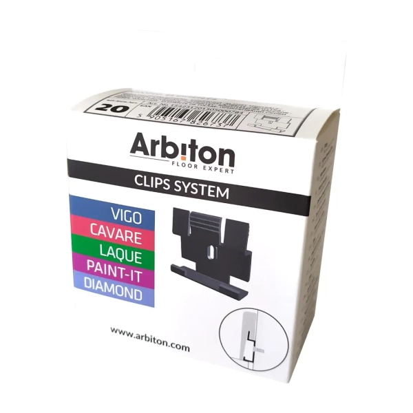 Arbiton Montageclips (20 stuks) – voor VIGO, TORE & PAINT IT plinten