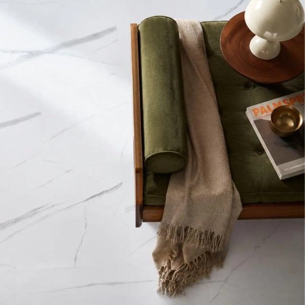 Afirmax BiClick XXL Stone Snow Carrara – Vinyl tegel – 91,4 x 45,7 cm – Klik PVC