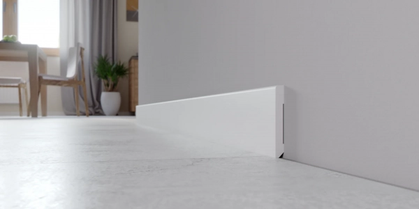 Arbiton STIQ S810 Flexibele plint – Wit – 80x10mm – 220cm