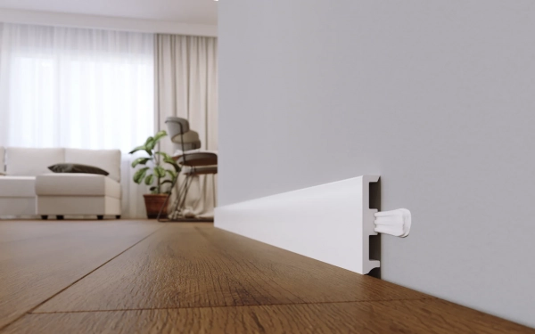 Arbiton STIQ XL STX 810 Flexibele plint – Wit – 80x15mm – 220cm