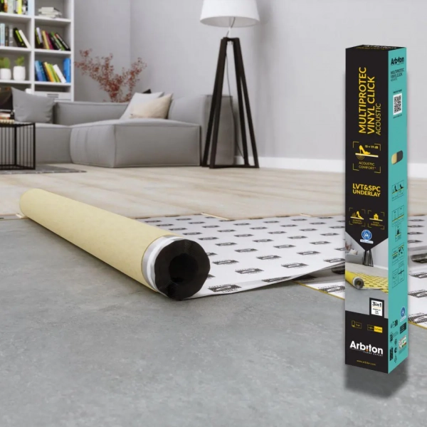 Arbiton Multiprotec Vinyl Click Acoustic – Ondervloer PVC vloer – dikte 2.2 mm – 7m²