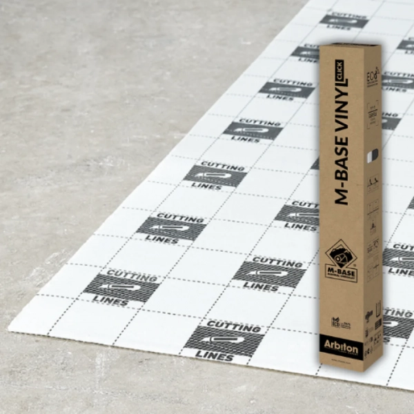 Arbiton M-BASE Vinyl Click Eco – Ondervloer PVC vloerverwarming – dikte 1.3 mm – 9m²