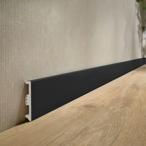 Arbiton STIQ XL ST810 Flexibele plint – Zwart – 80x15mm – 220cm