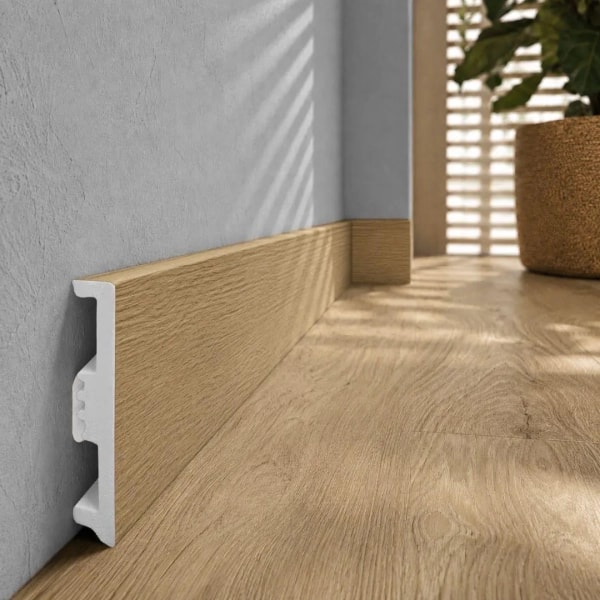 Arbiton STIQ XL WOOD Plint – Eiken Faro 124 – 80x15mm – 220cm