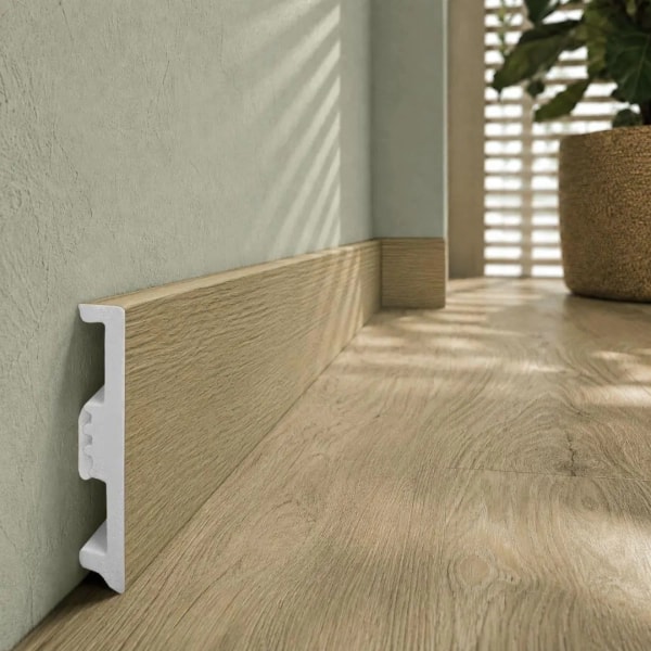 Arbiton STIQ XL WOOD Plint – Eiken Flam 133 – 80x15mm – 220cm