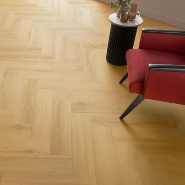 Arbiton Amaron Herringbone EIR Acoustic Eiken Virgin - klik PVC visgraat met ondervloer