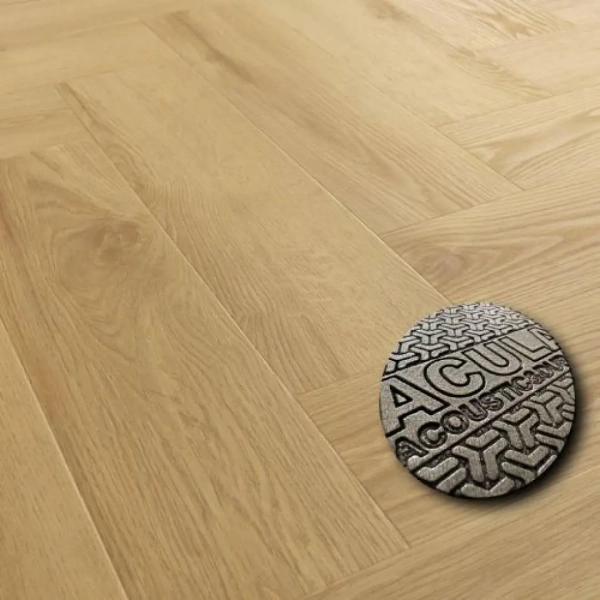 Arbiton Amaron Herringbone EIR Acoustic Eiken Virgin - klik PVC visgraat met ondervloer