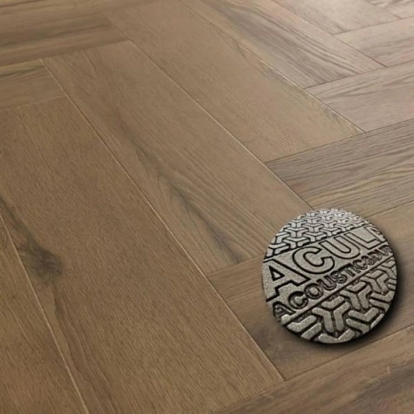 Arbiton Amaron Herringbone EIR Acoustic Eiken Rochester - klik PVC visgraat met ondervloer