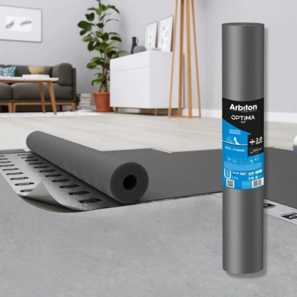 Arbiton Optima Max – ondervloer laminaat vloerverwarming – dikte 2 mm – 10m²