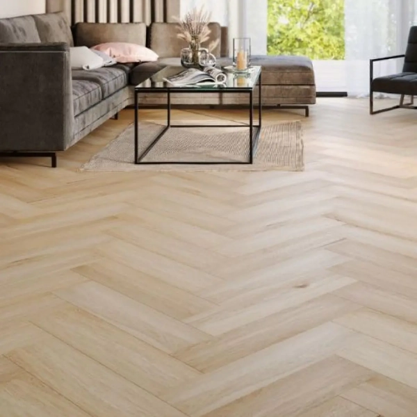 Arbiton Amaron Herringbone EIR Acoustic Eiken Yankee - klik PVC visgraat met ondervloer