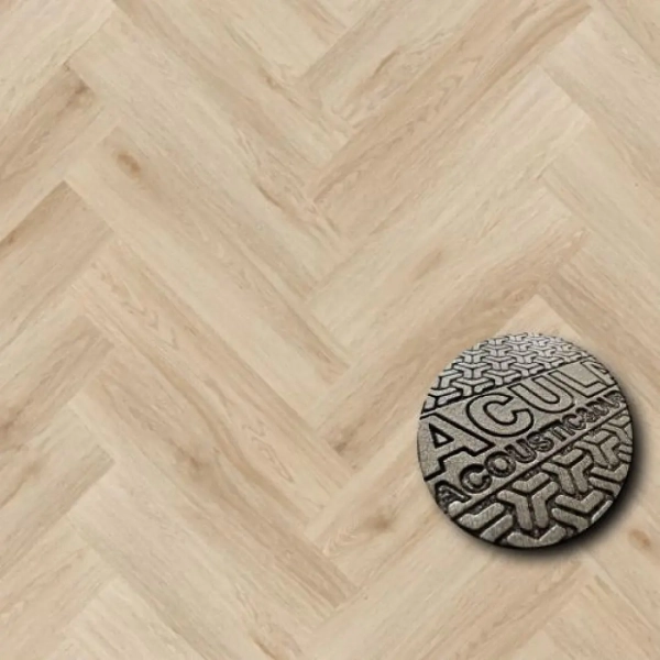 Arbiton Amaron Herringbone Acoustic Eiken Harlow - klik PVC visgraat met ondervloer