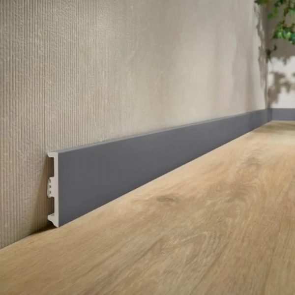 Arbiton STIQ XL ST810 Flexibele plint – Antraciet – 80x15mm – 220cm