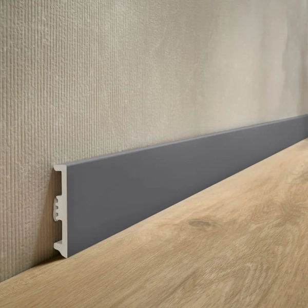 Arbiton STIQ XL ST810 Flexibele plint – Antraciet – 80x15mm – 220cm