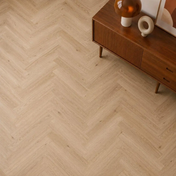 Arbiton Amaron Herringbone Dryback Eiken Yankee – Visgraat plak PVC