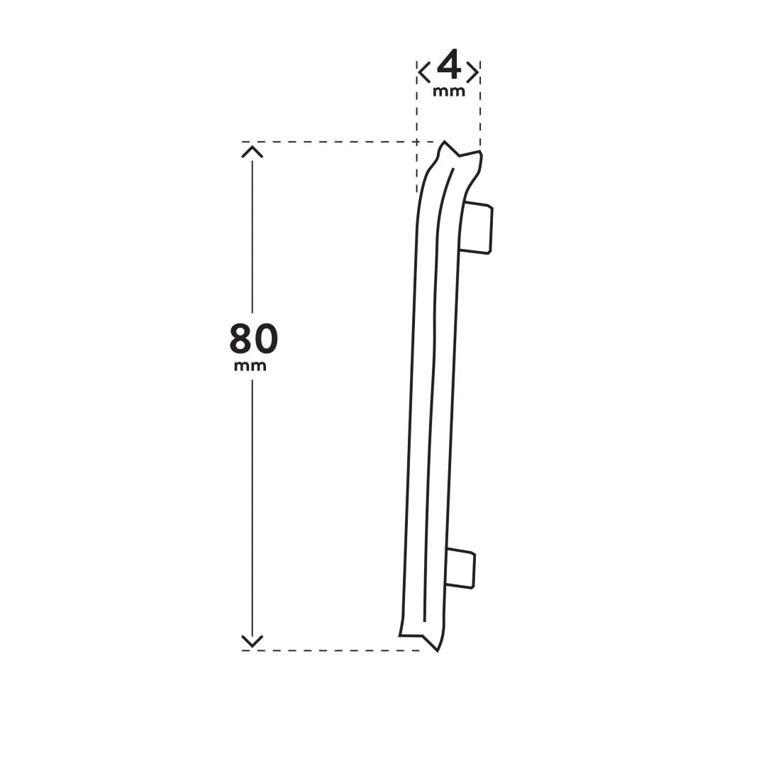 Arbiton VIGO 80 Plint binnenhoek – Donkergrijs (2 stuks)