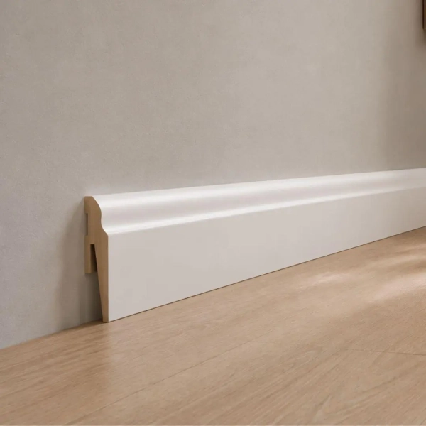Arbiton PAINT IT MP0601 MDF plint overschilderbaar – Wit – 60x15mm – 242cm