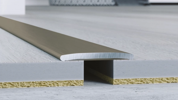 Overgangsprofiel Arbiton PRO 20 – geborsteld titanium – 20mm x 186cm – Dilatatieprofiel