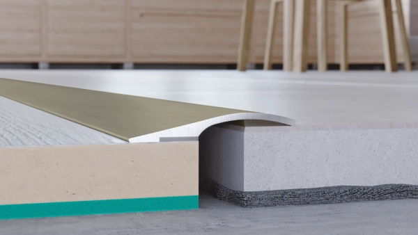 Overgangsprofiel hoogteverschil Arbiton PRO 26 – geborsteld titanium – 26mm x 93cm