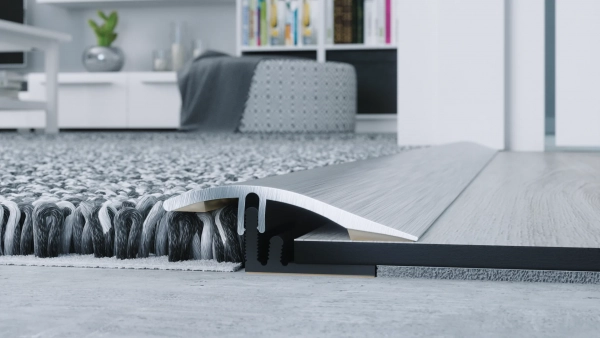 Overgangsprofiel hoogteverschil Arbiton PRODUO 38 – geborsteld zilver – 38mm x 93cm