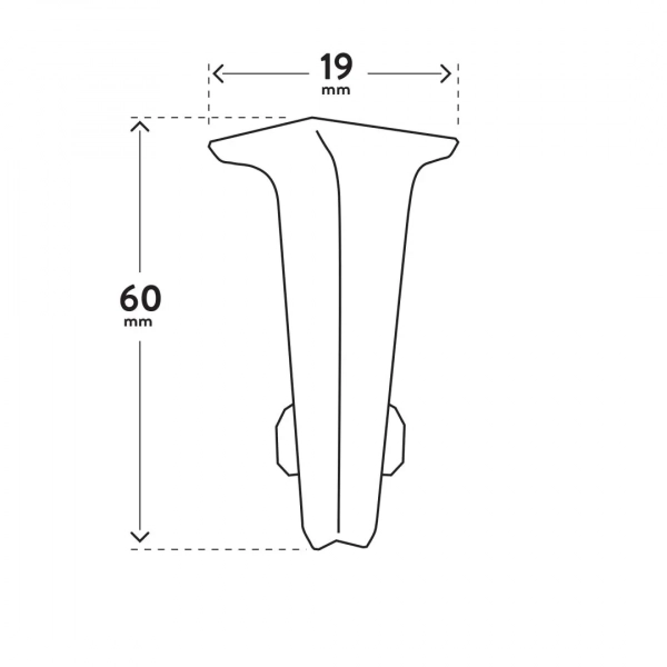 Arbiton VIGO 60 Plint buitenhoek – Eiken Cornwall (2 stuks)