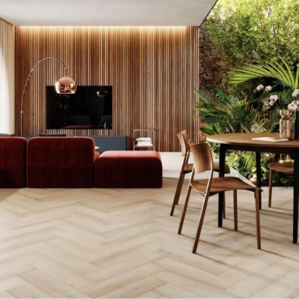 Arbiton Amaron Herringbone Dryback Eiken Preston – Visgraat plak PVC