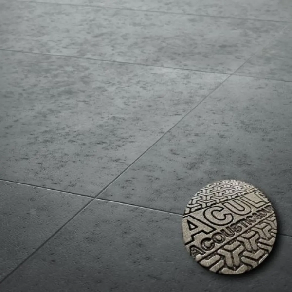 Arbiton Amaron Forma Acoustic Ninaventura Anthracite - Vinyl tegel 91,4 x 45,7 cm - Klik PVC met ondervloer