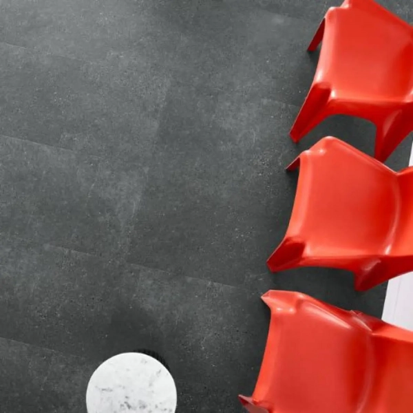 Arbiton Amaron Forma Acoustic Ninaventura Anthracite - Vinyl tegel 91,4 x 45,7 cm - Klik PVC met ondervloer