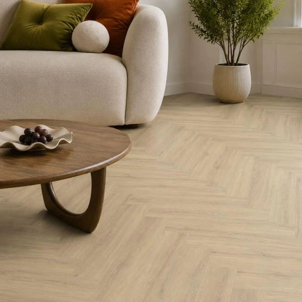 Arbiton Amaron Herringbone Dryback Eiken Princeton – Visgraat plak PVC