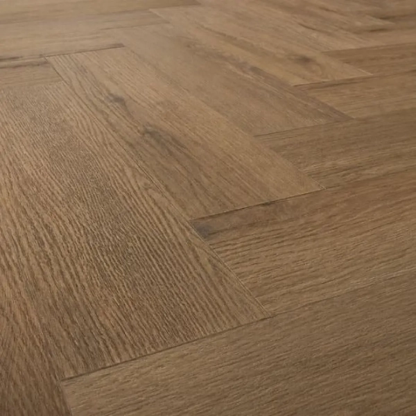 Plak PVC houtlook - Eiken Dark - Visgraat plak PVC