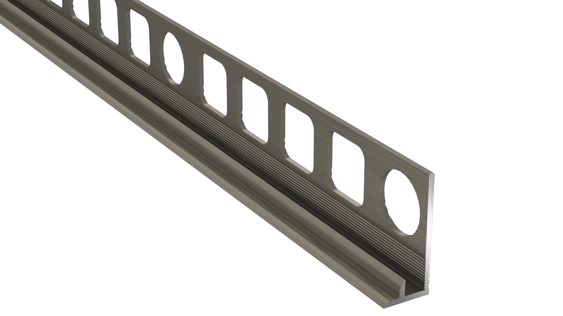 Trapprofiel Arbiton PRO S1 – geborsteld titanium – 200cm – voor binnen